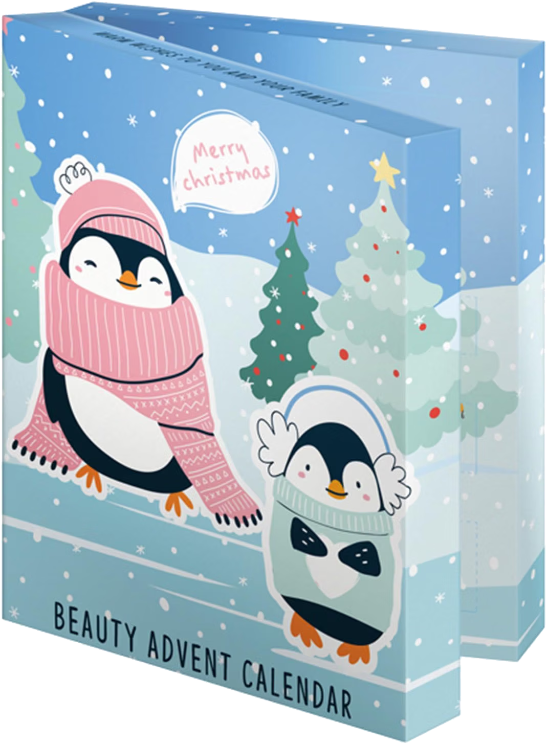 KTN Dr. Neuberger Kids Beauty Adventskalender - gefüllt mit Kosmetik und Pflege Produkten, mit Pinguinmotiv
